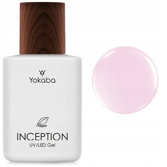 Żel podkładowy, budujący YOKABA 30ml róże i fiolety VEGAN