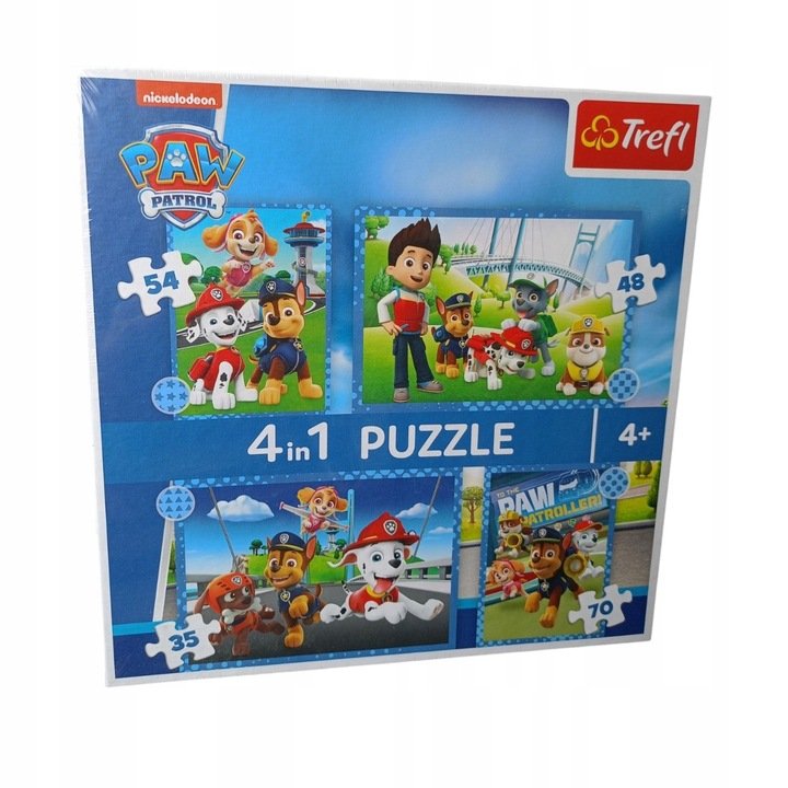 Puzzle 4w1 Psi Patrol 207 elementów