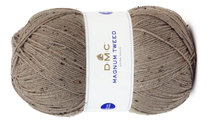 włóczka MAGNUM TWEED DMC kol.112 /ciemny brudny beż