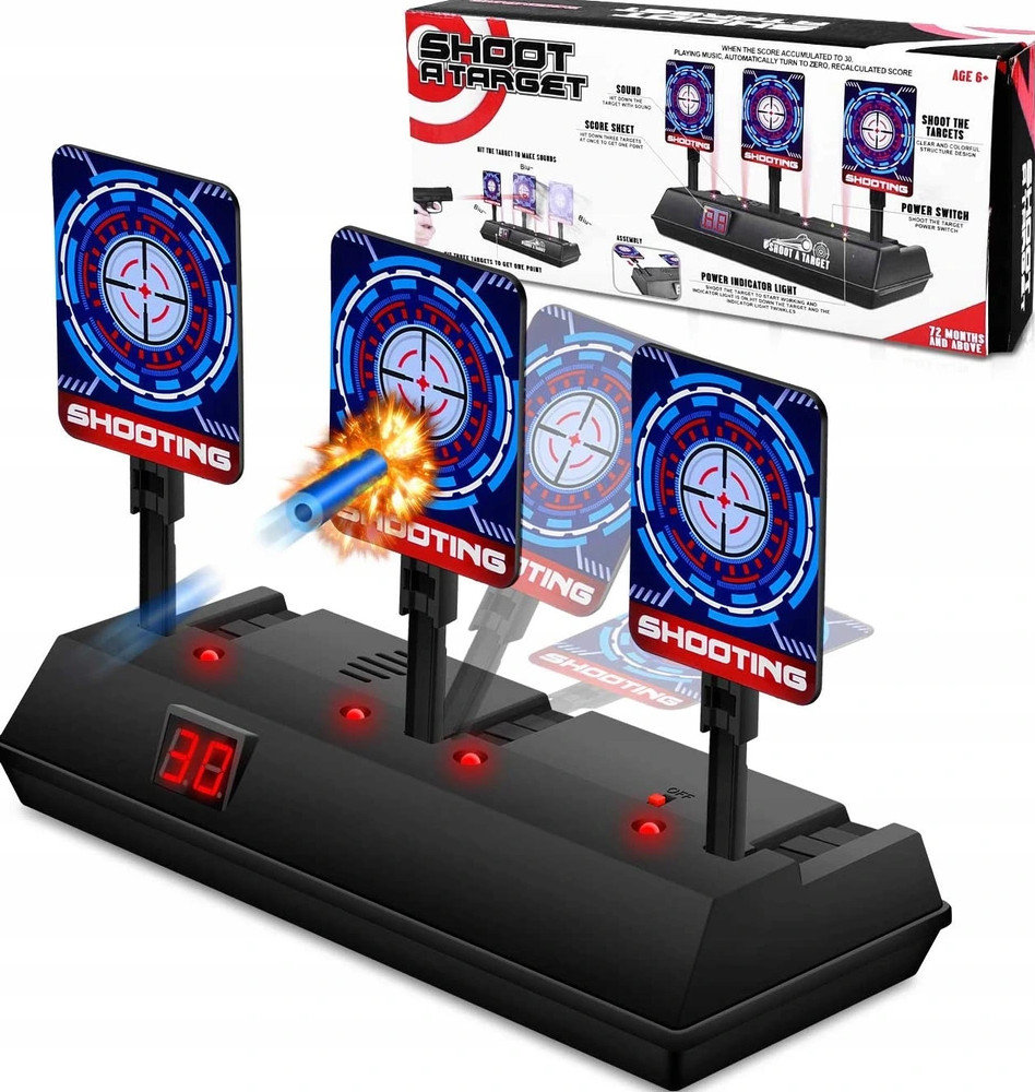 Gra elektryczne tarcze strzeleckie z licznikiem cel do pistolet strzelania