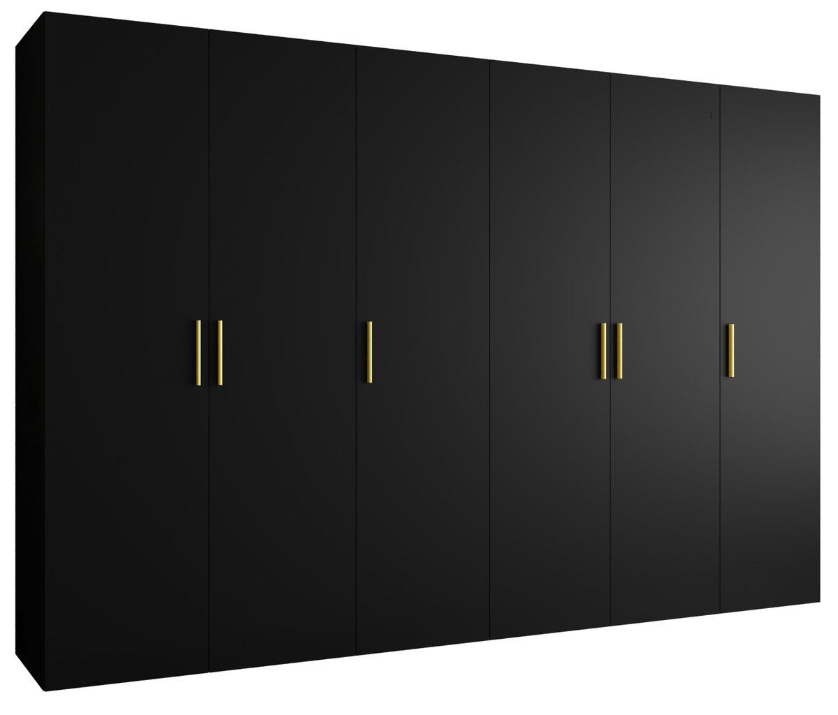 Szafa uchylna otwierana BARI 1 300 wys. 202 cm Czarny + u. Złoty