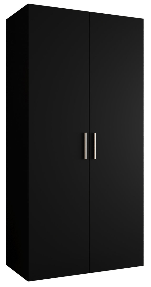 Szafa uchylna otwierana BARI 1 100 wys. 202 cm Czarny + u. Srebrny