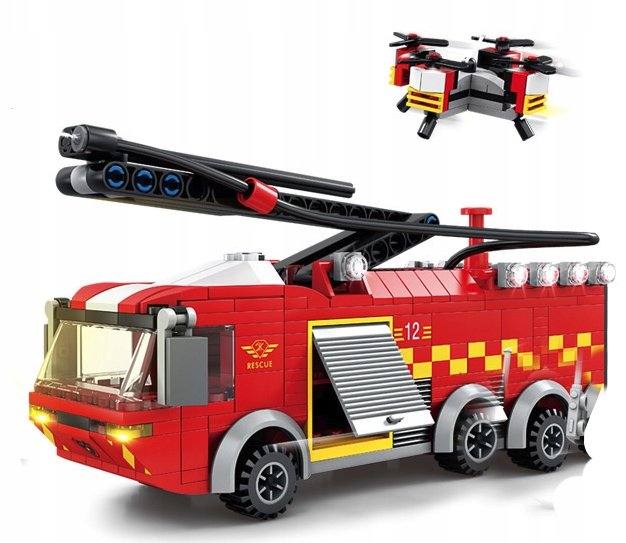 KLOCKI STRAŻ POŻARNA CITY AIRPORT LOTNISKO ZABAWKA