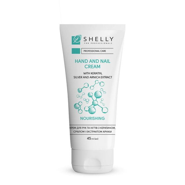 Krem do rąk i paznokci z keratyną, srebrem i ekstraktem z arniki Shelly 45 ml