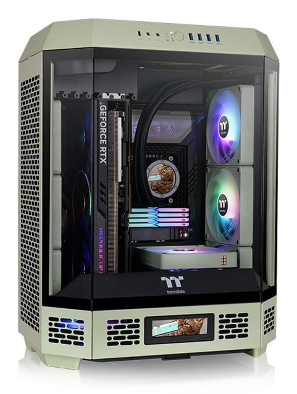 Thermaltake CA-1Z1-00MEWN-00 zabezpieczenia & uchwyty komputerów Midi Tower Jasnozielony CA-1Z1-00MEWN-00