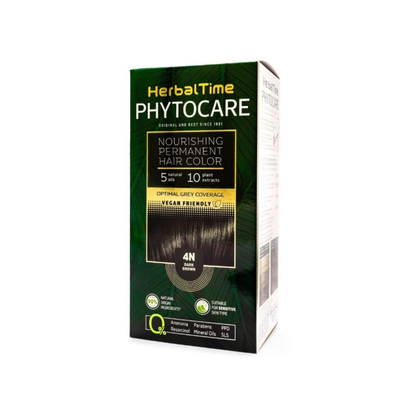 Herbal Time Naturalna Farba 4n Dark Brown 130 ml