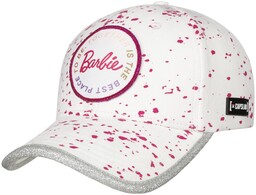 Barbie Baseball Cap by Capslab, biały i intensywny róż, One Size