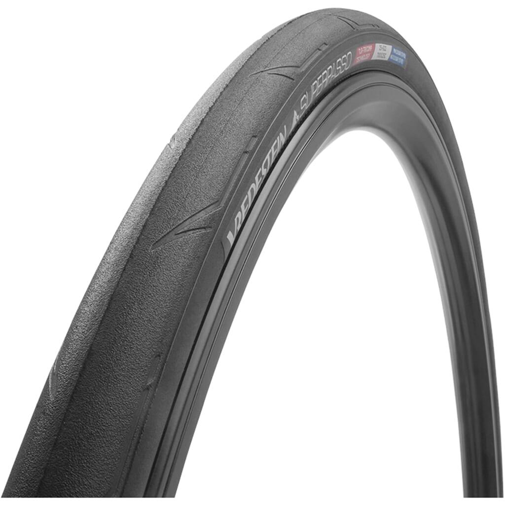 Opona szosowa VREDESTEIN Superpasso, 700x25C (25-622), Zwijana, TPI150, 300g, TLR, Czarna (NEW)