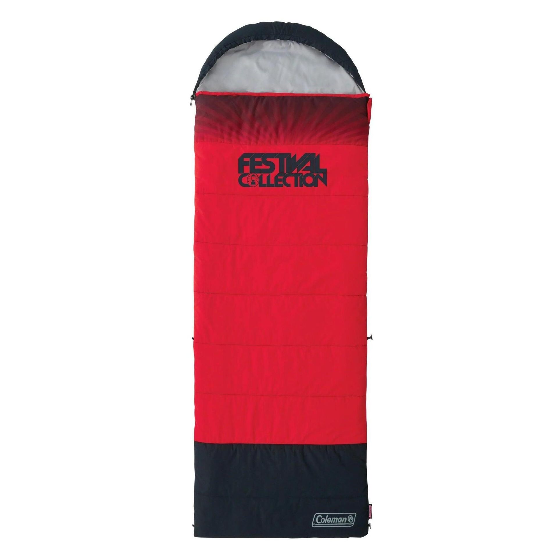 Coleman śpiwór Festival Single, XXL sufitu i camping, ciepły składających się z ekstra długich jesień/zima śpiwór, Outdoor Indoor mogą być używane, 225 x 80 cm, komfort temperatury -3 °c 2000032334