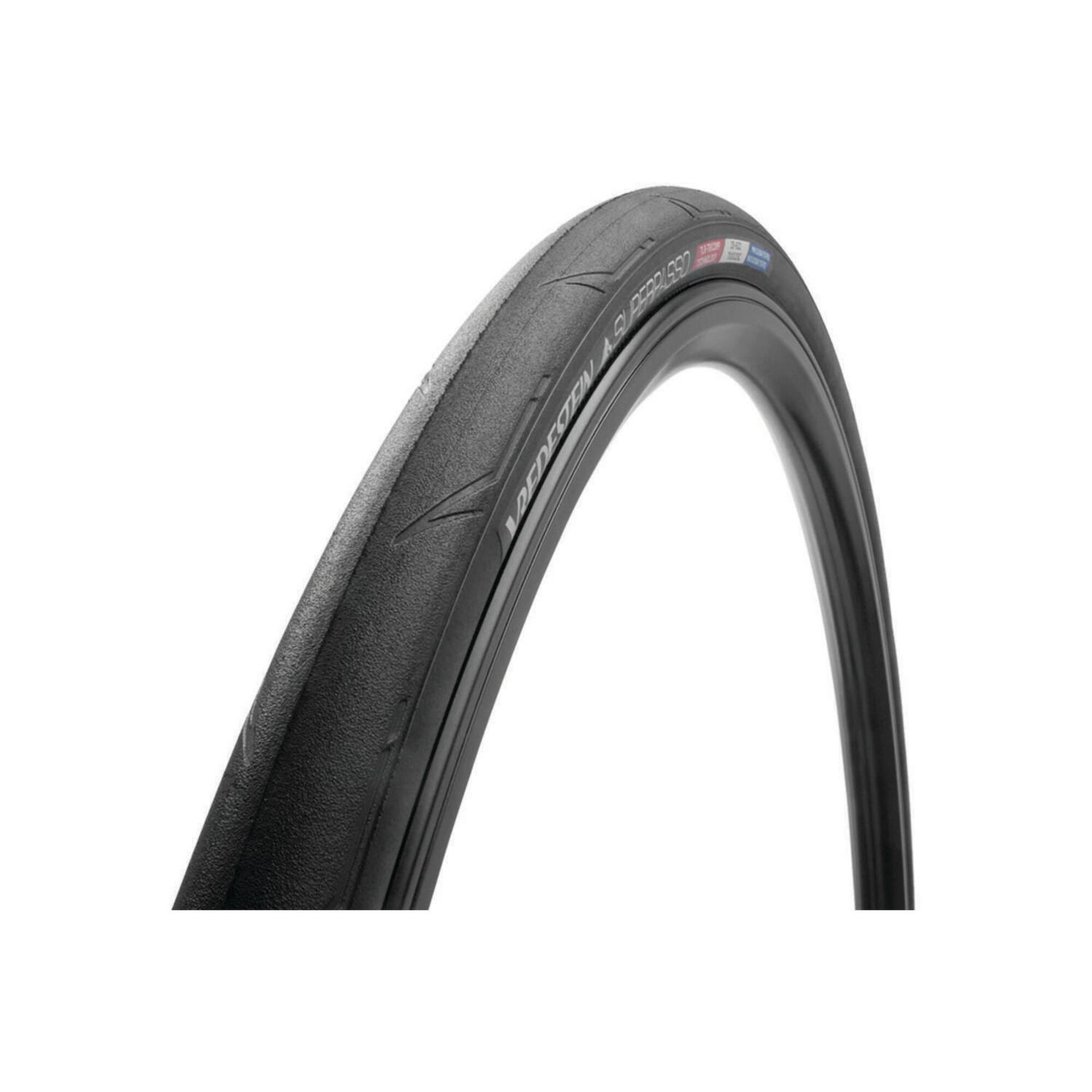 Opona szosowa VREDESTEIN Superpasso, 700x28C (28-622), Zwijana, TPI150, 245g, Czarna (NEW)