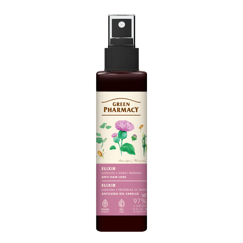 Green Pharmacy Eliksir Przeciw Wypadaniu Włosów Łopian 150ml