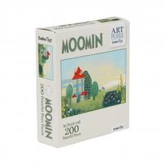 Puzzle artystyczne muminki zielone 200el - puzzle