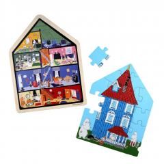 Puzzle Baby Muminki drewniane 19el - puzzle