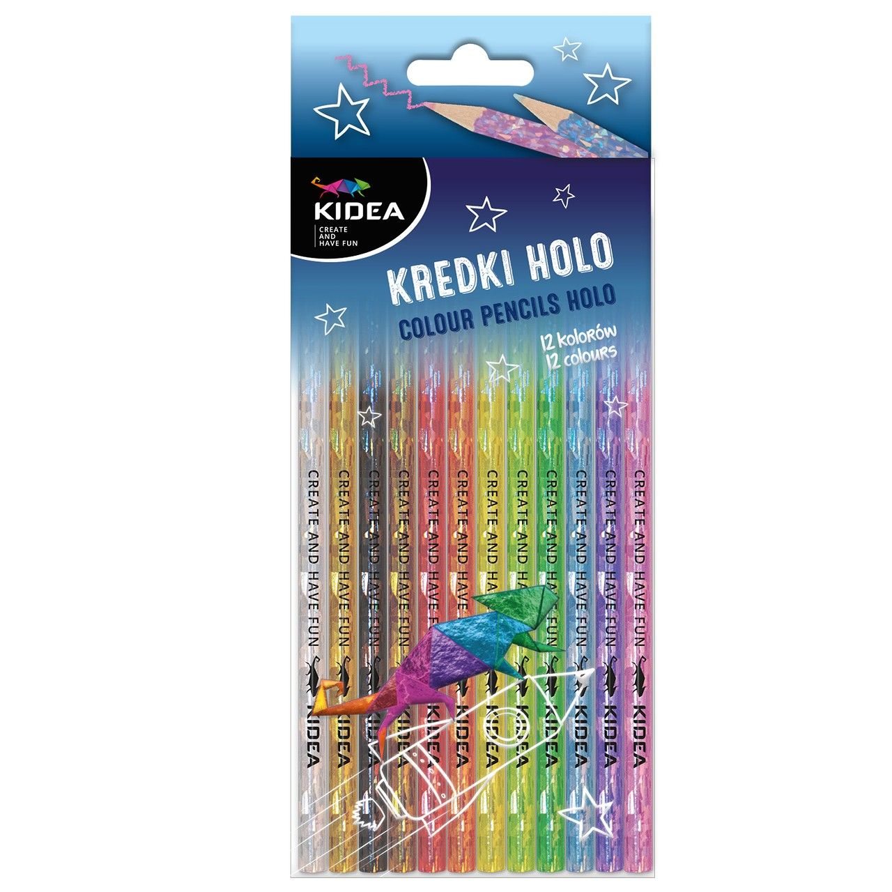Kredki Holo Kidea 12 kolorów