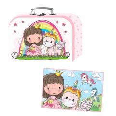 Puzzle w walizce Lillie i Ellie 24el Barbo Toys - puzzle