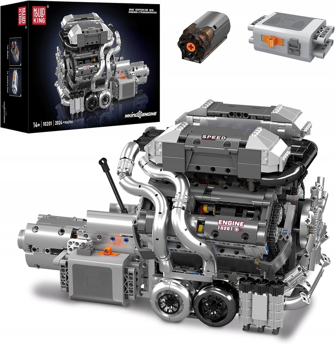Klocki Mould King 10201 SILNIK Supercar W16