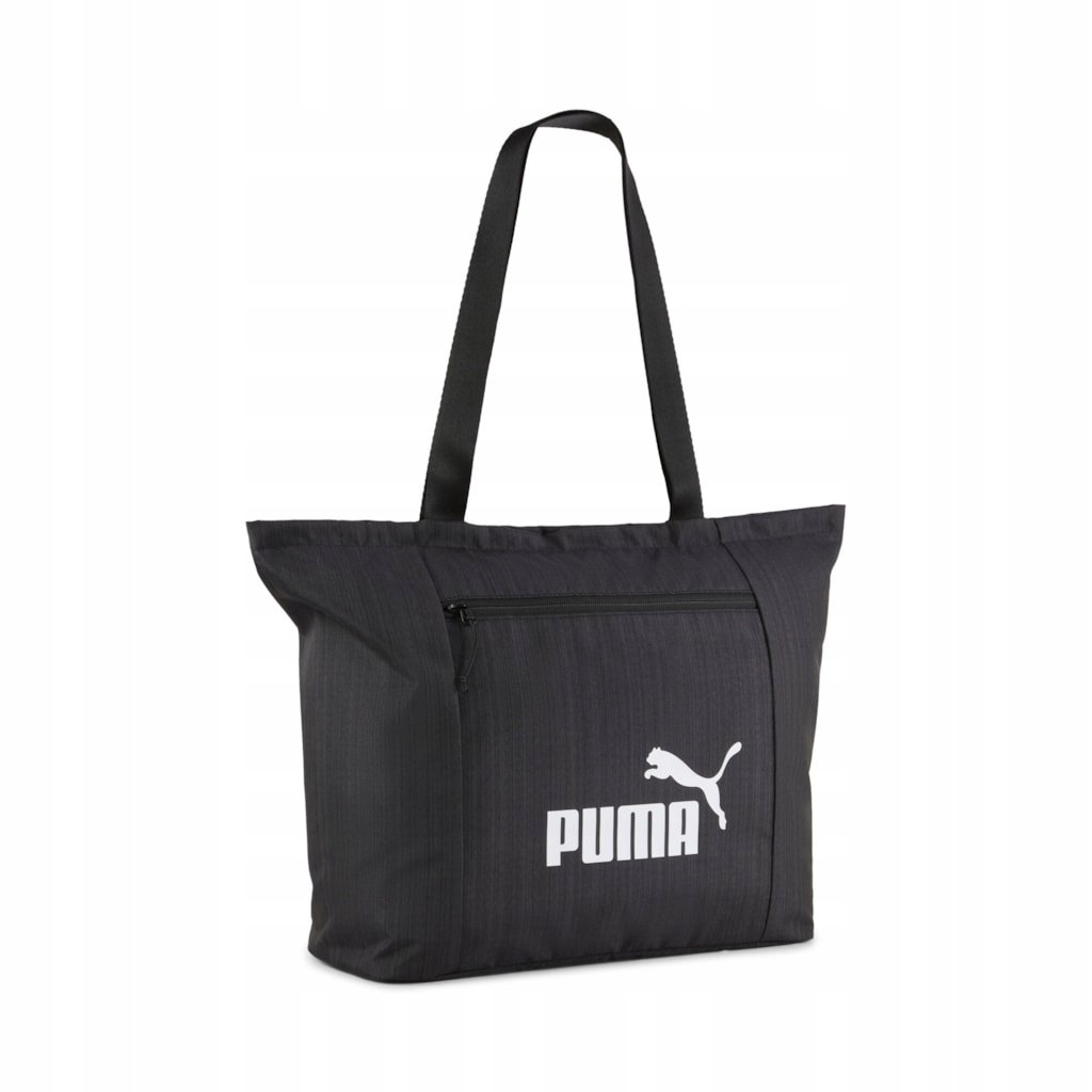 TOREBKA damska duża NA RAMIĘ torba zakupowa miejska PUMA shopper czarna