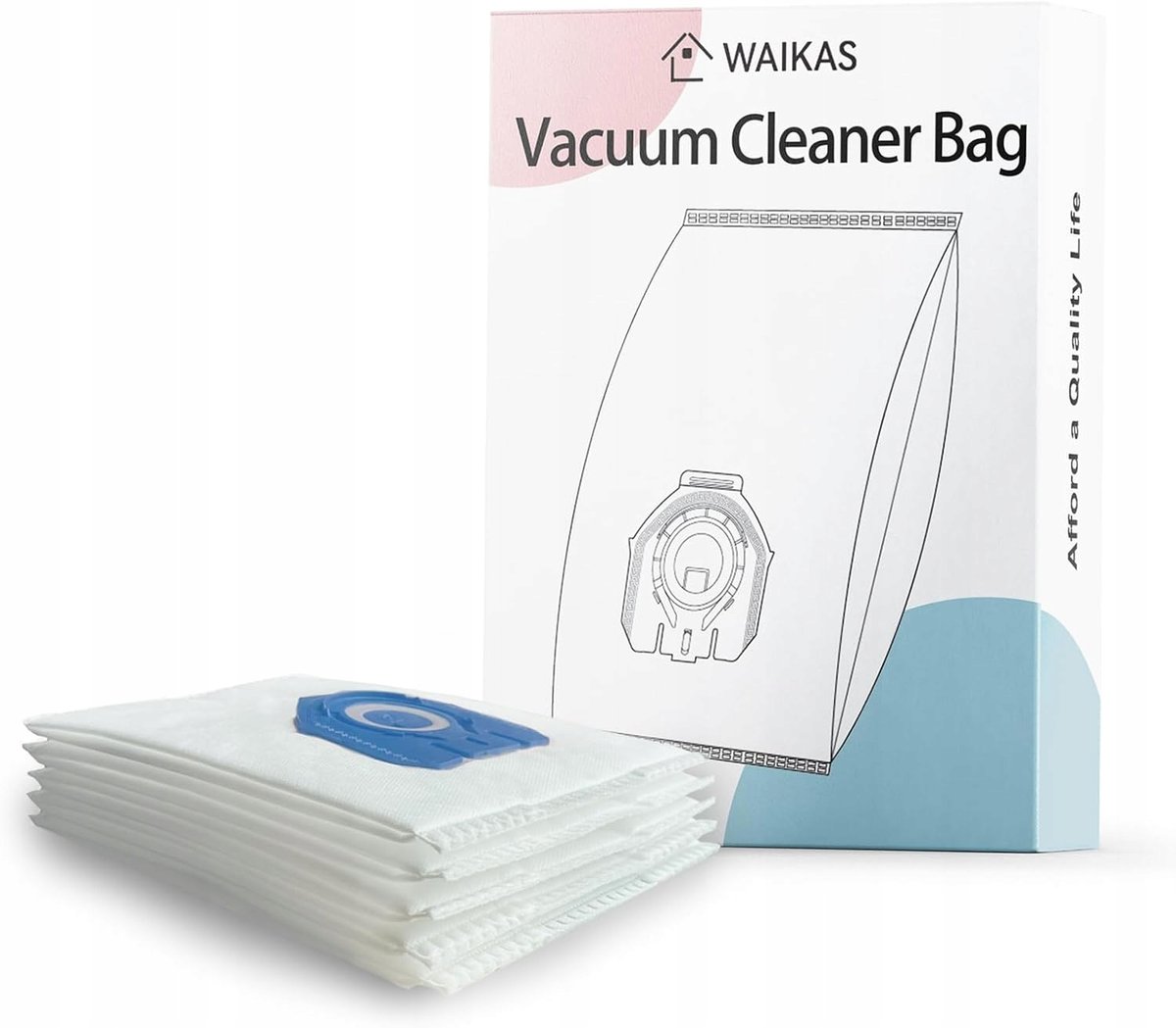 Worki do odkurzacza WaikAs 3D Efficiency 5 szt. kompatybilne z Miele FJM/GN
