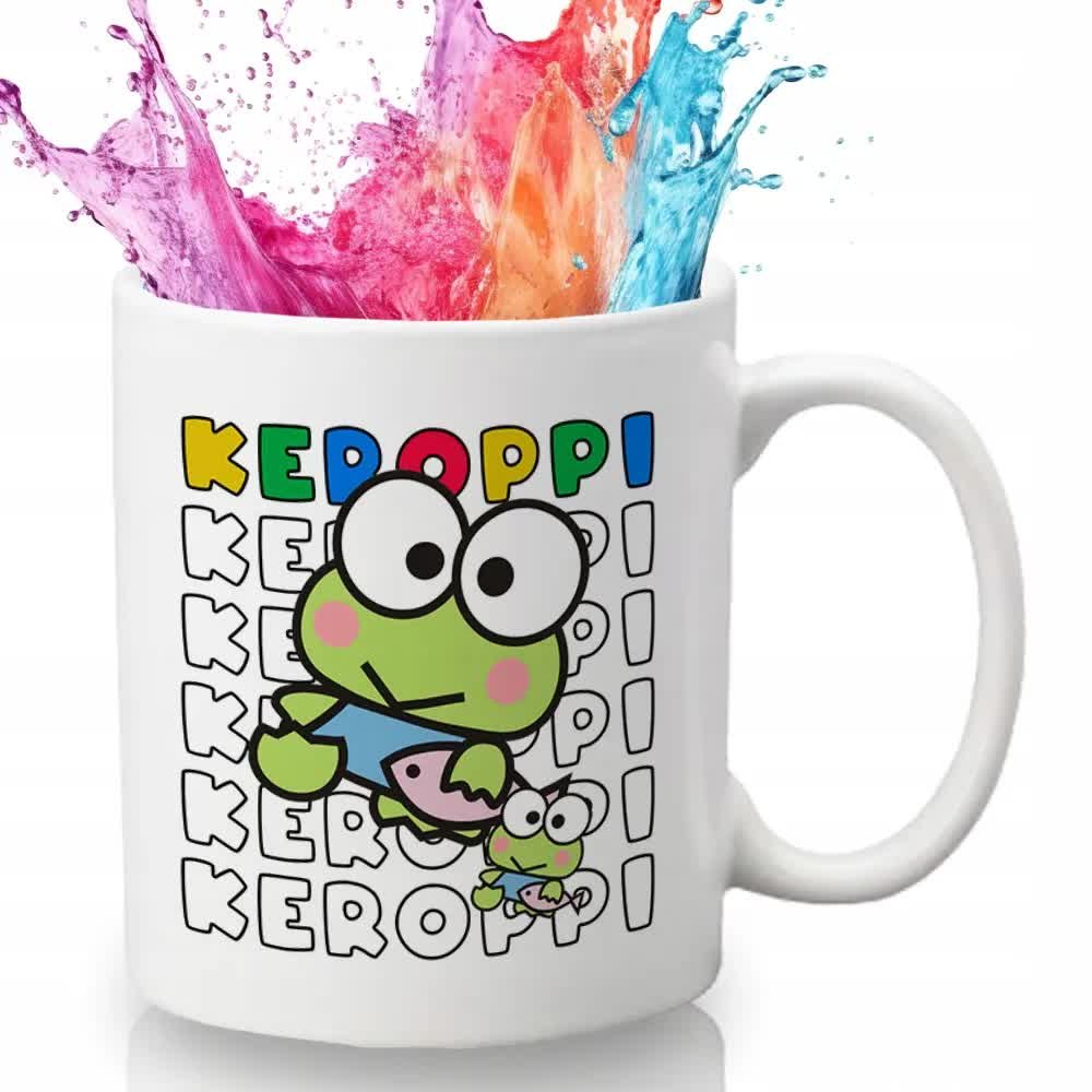 KUBEK BIAŁY Na Prezent Upominek Urodziny Dla Fana Żabki KEROPPI Sanrio Wz