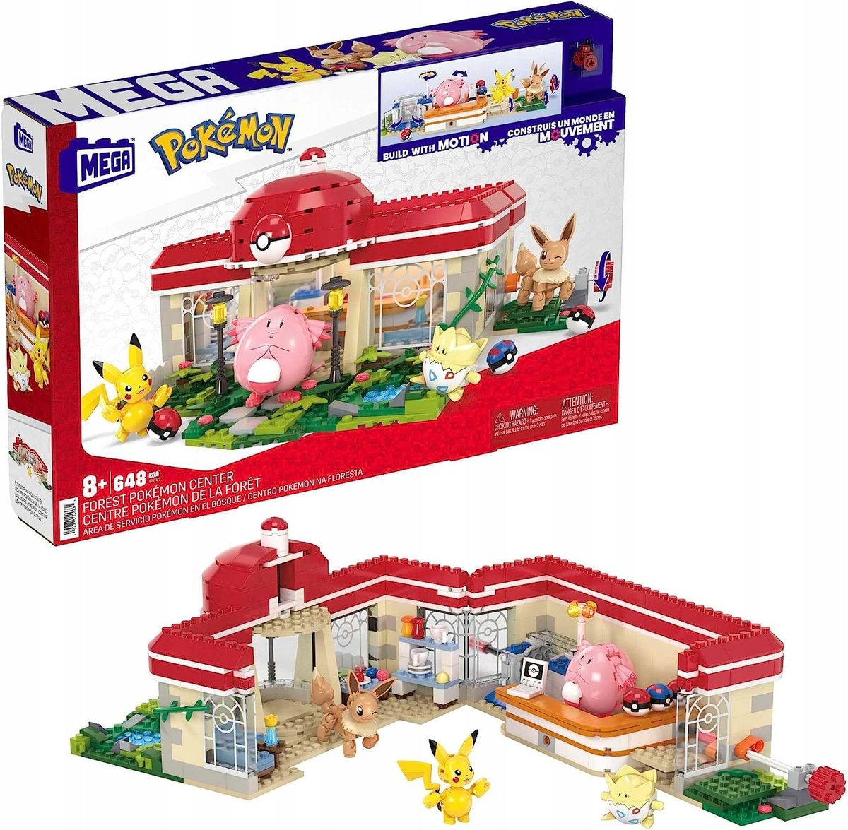 POKEMON MEGA CONSTRUX KLOCKI KONSTRUKCYJNE LEŚNE CENTRUM PIKACHU