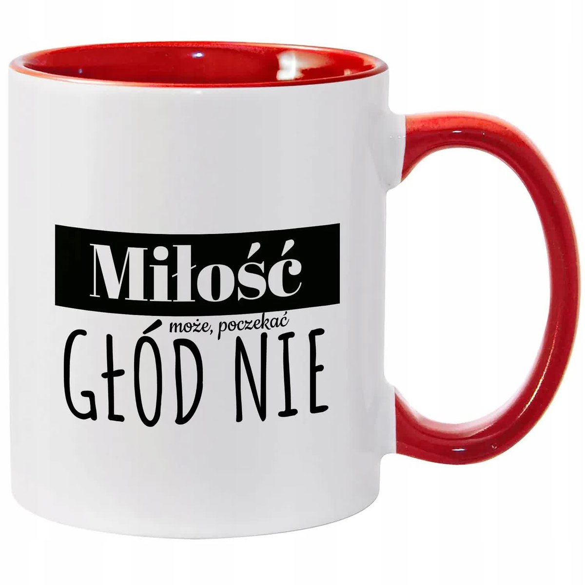 Kubek Biało Czerwony CHCESZ? NIE. ALBO DAJ. Na Prezent Do Pracy Zabawne Wz