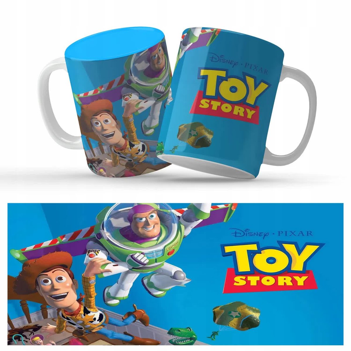 Kubek Niebieski Prezent Dla Dziecka TOY STORY Wz