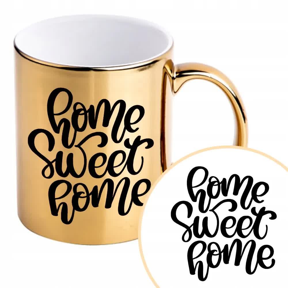 Kubek Złoty Na Prezent Parapetówkę Do Domu WZORY