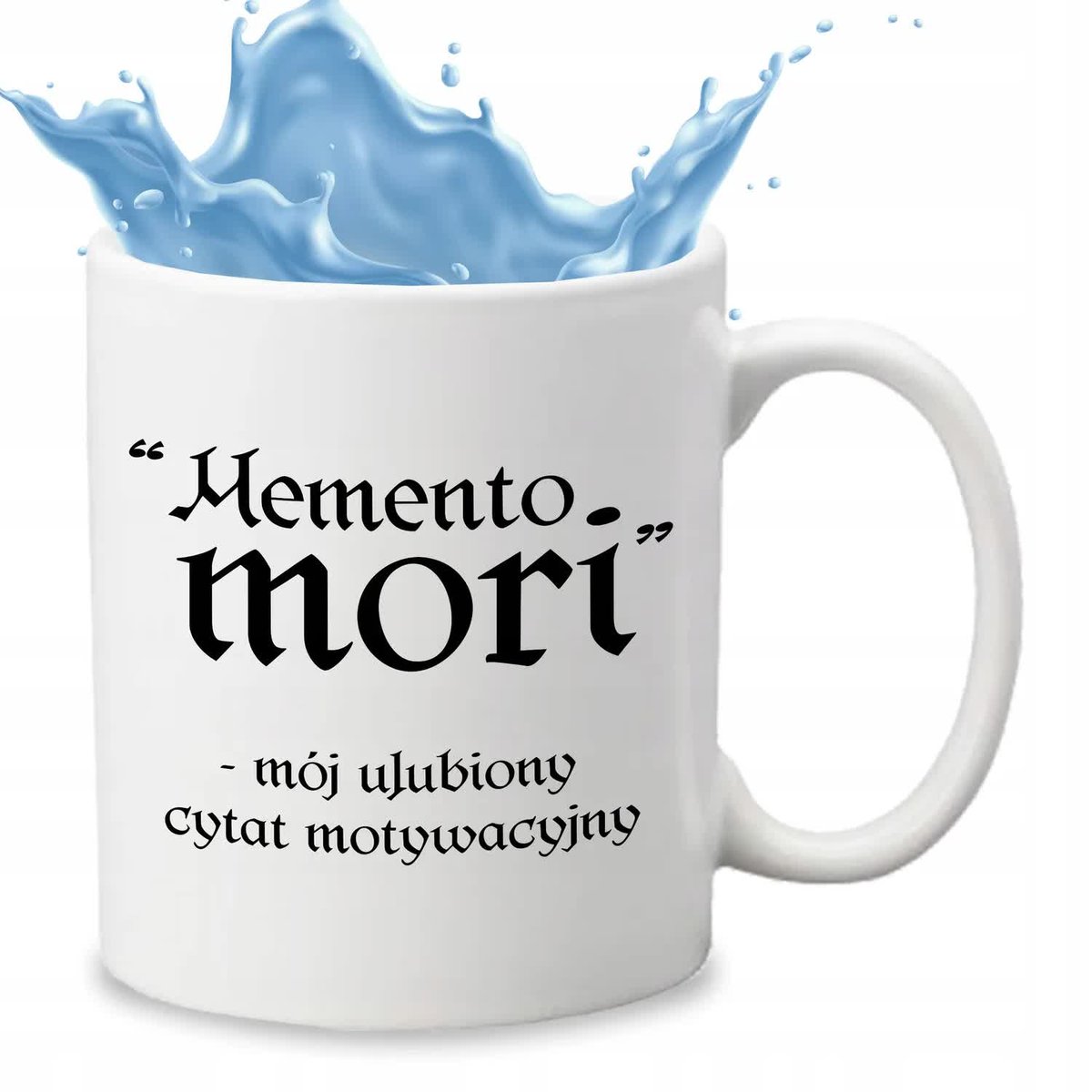Kubek Ceramiczny Biały 330ml MOMENTO MORI Serial 1670 Zabawne Wzory