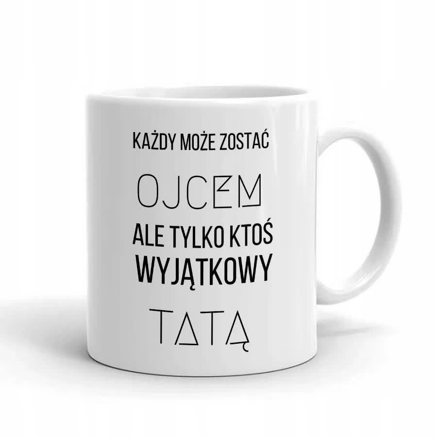 Kubek Biały Prezent dla Taty na DZIEŃ OJCA WZORY