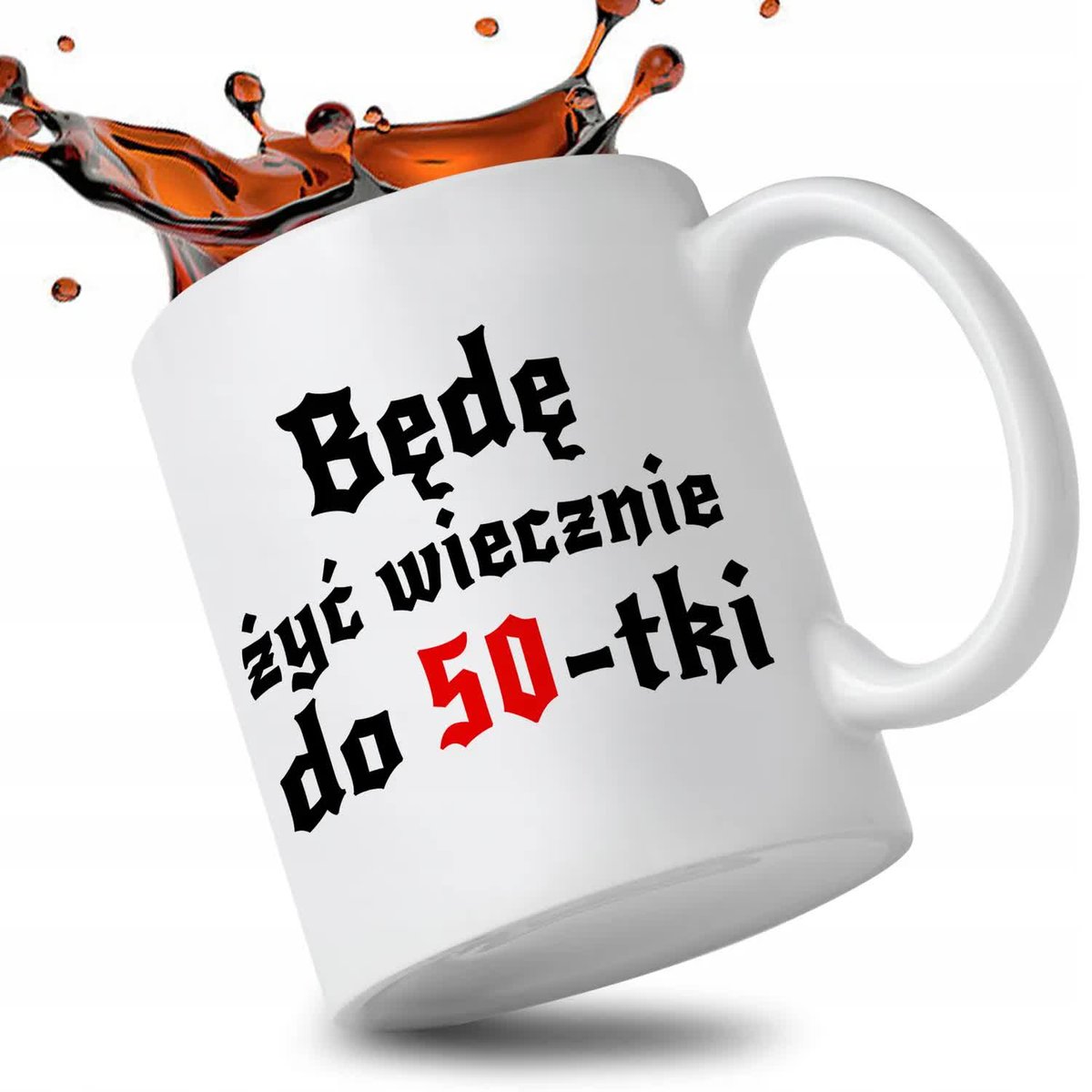 KUBEK BIAŁY PREZENT DLA FANA SERIALU 1670 BĘDĘ ŻYĆ WIECZENIE DO 50-TKI WZ