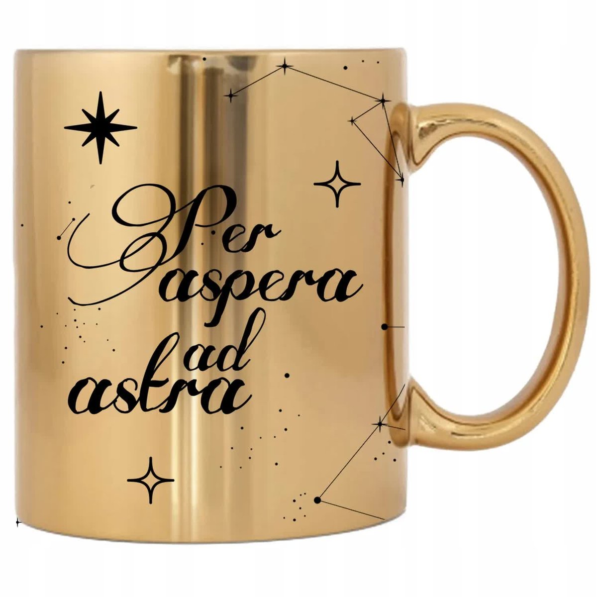 KUBEK Błyszczący ZŁOTY PREZENT Motywacyjne Wzory