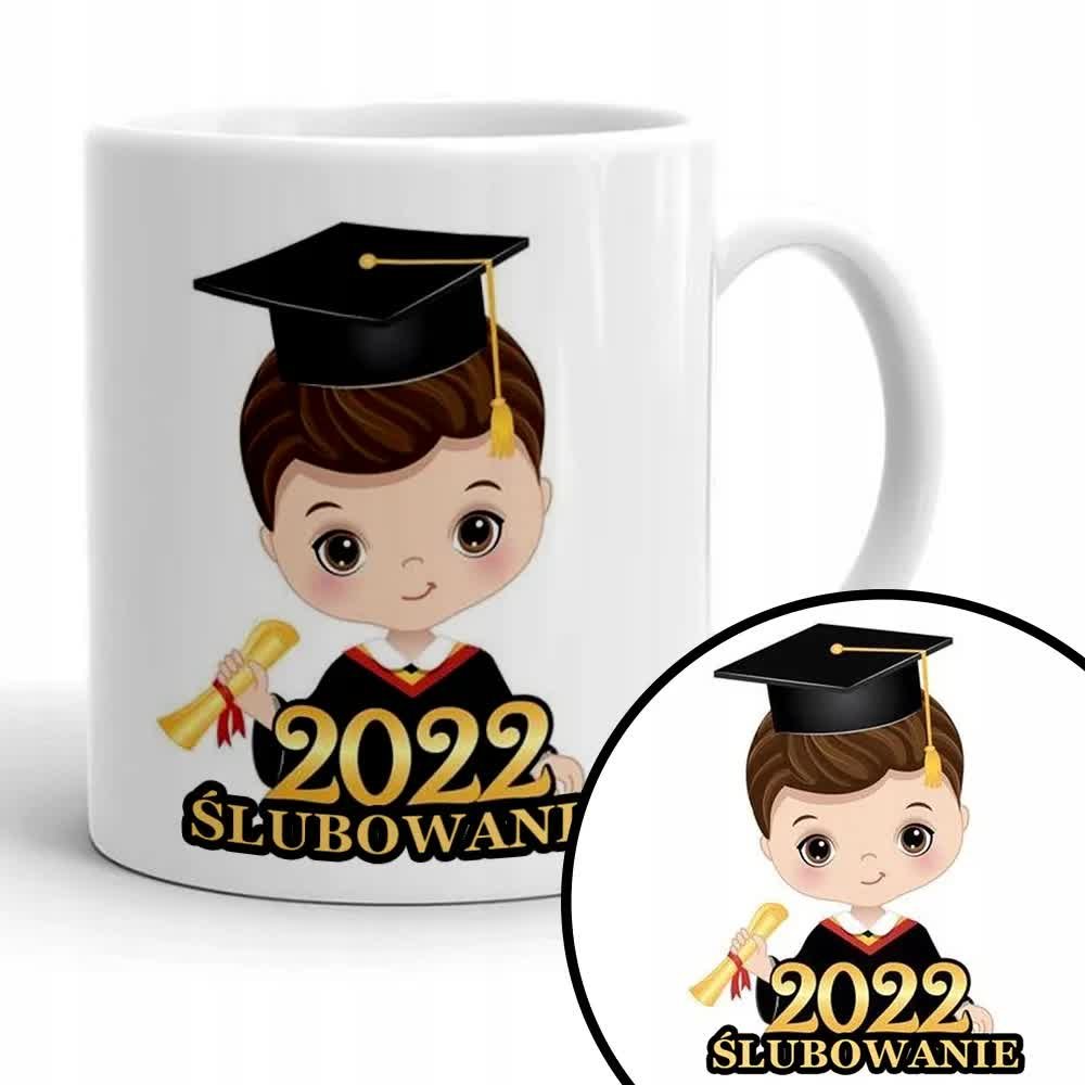 Kubek Biały NA ŚLUBOWANIE 2022 Dla Chłopczyka Wz
