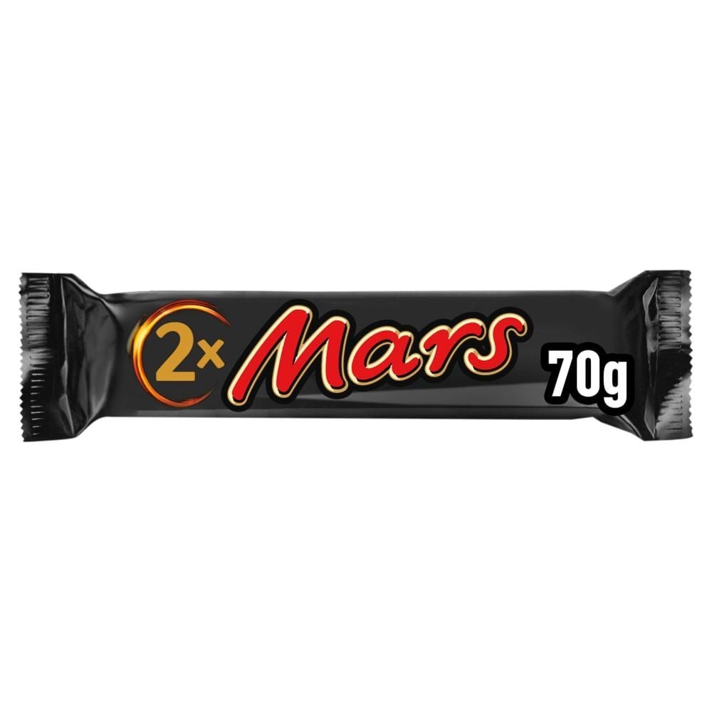 Mars Nugatowe nadzienie oblane karmelem i mleczną czekoladą 70 g (2 x 35 g)