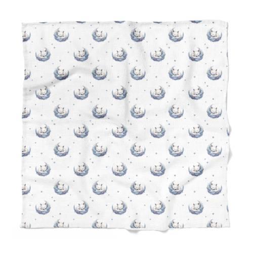 Bocioland Pieluszka bambusowa śpiące liski 110 x 110 cm, 1 szt. -> Wysyłka od 1,99 - odbiór w Żabce