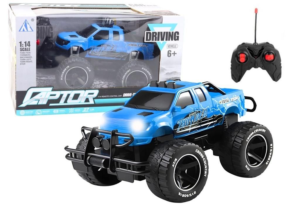 Terenówka Rc 1:14 niebieska Leantoys - model lub pojazd