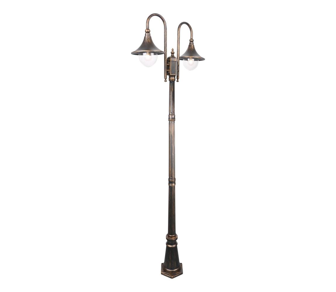 TK Lighting Lampa zewnętrzna TALEZ 2xE27/15W/230V IP44 brąz patyna