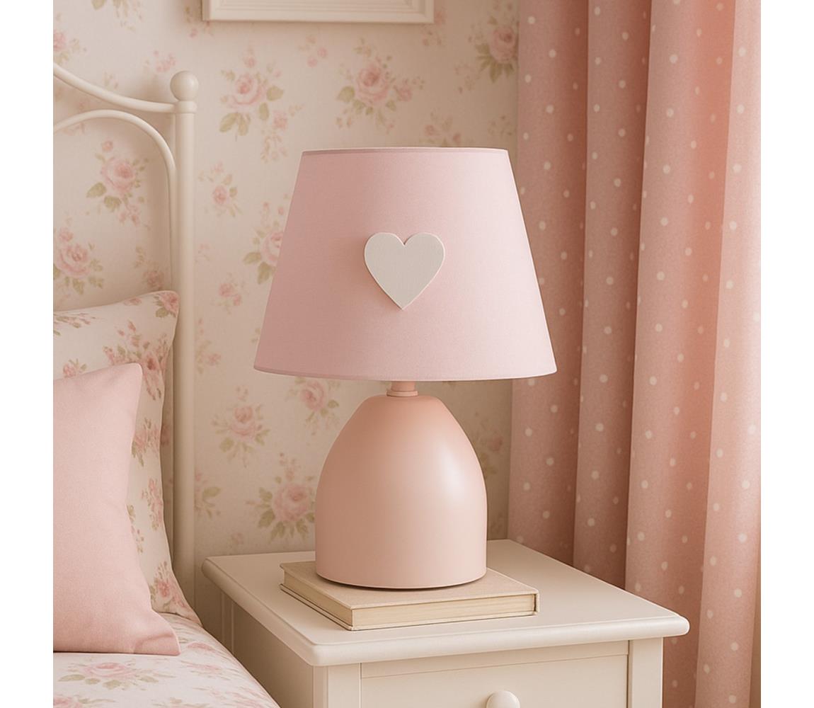 ONLI - Lampka dziecięca TITTA 1xE14/6W/230V 20 cm różowy
