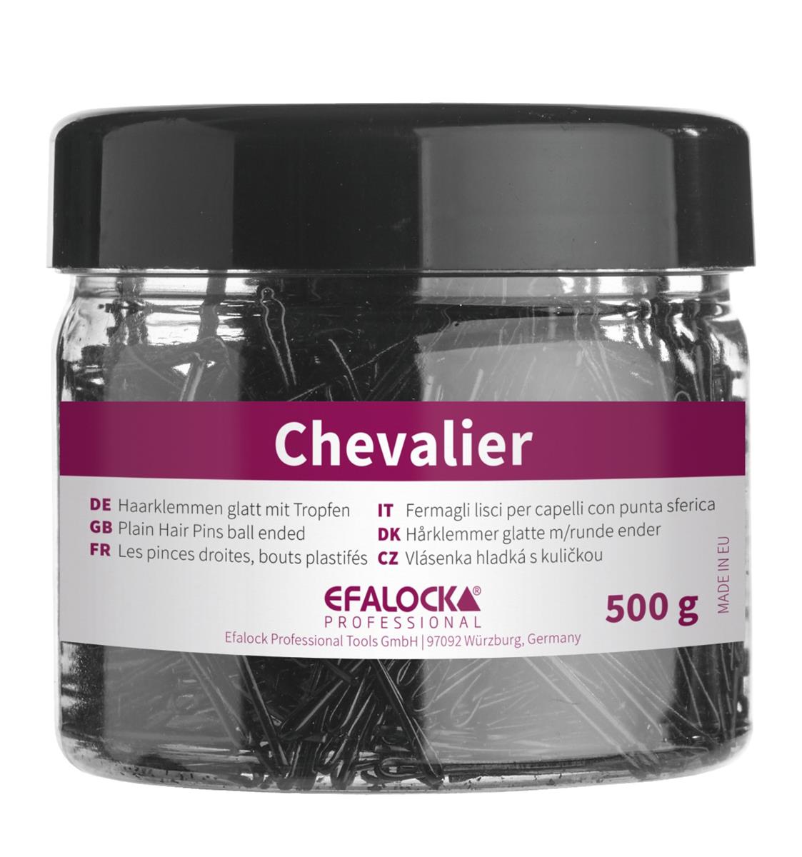 Efalock Chevalier, wsuwki do włosów, 5cm, 500g, brązowy