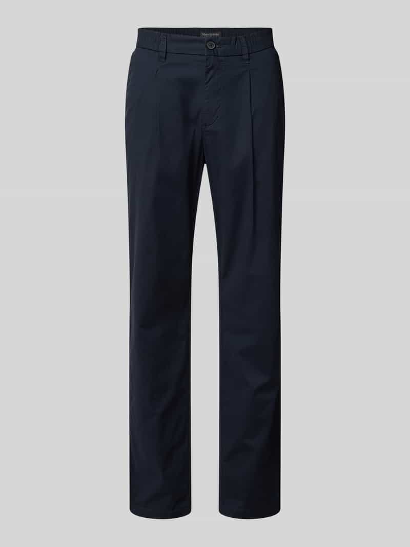 Chinosy o kroju tapered fit z mieszanki bawełny model ‘MOROT JOGGER’