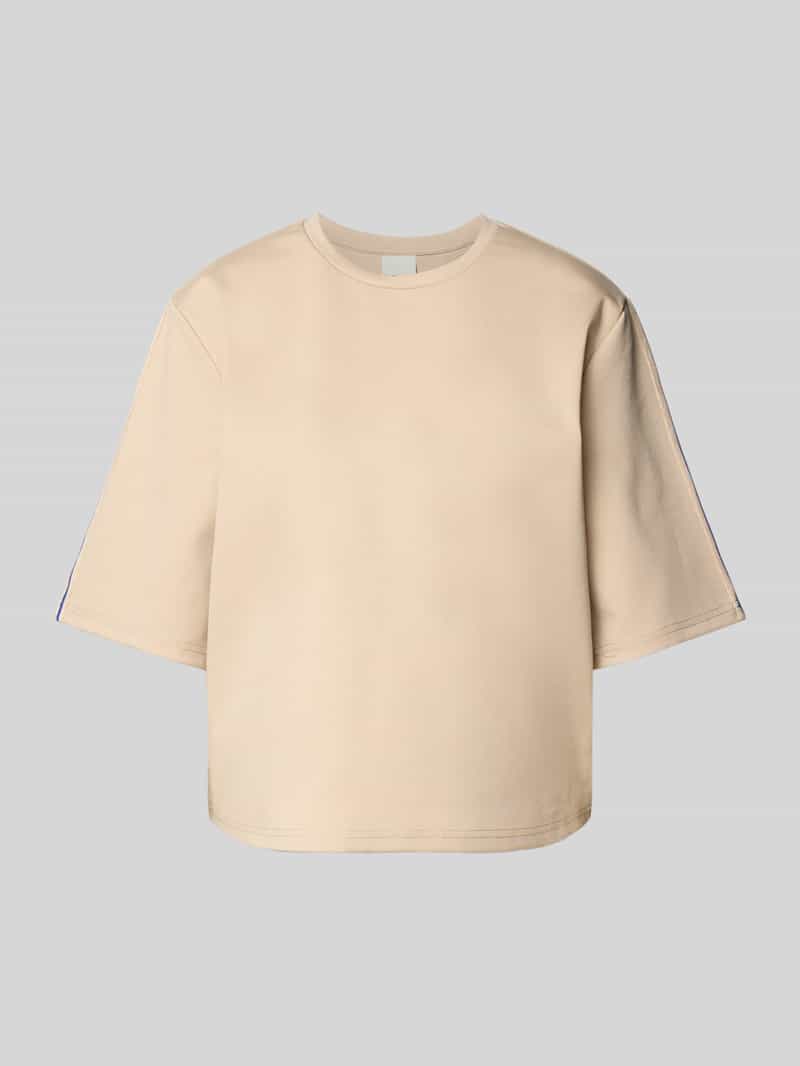 T-shirt z lampasami model ‘KATE’