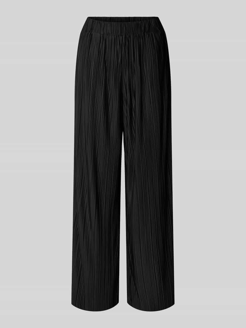 Spodnie szerokie o kroju regular fit z plisami model ‘FELLIE’