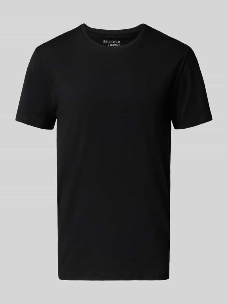T-shirt o kroju regular fit z mieszanki bawełny
