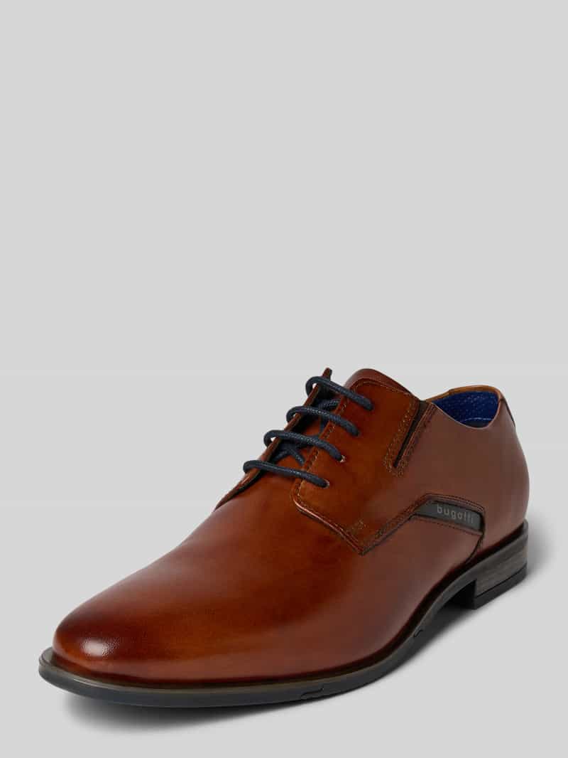 Buty derby ze skóry naturalnej z nadrukiem z logo model ‘Gapo’
