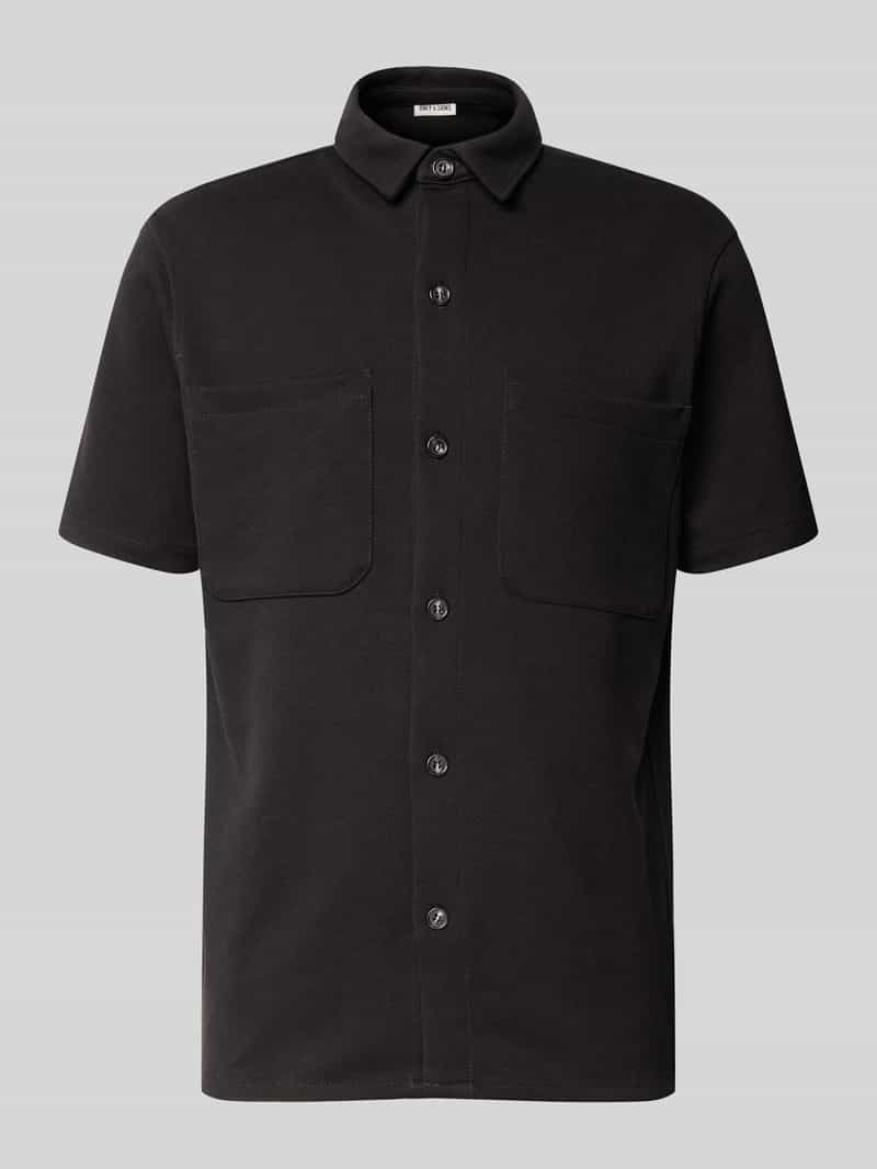 Kurtka koszulowa o kroju regular fit z dodatkiem wiskozy model ‘NEWKODYL’