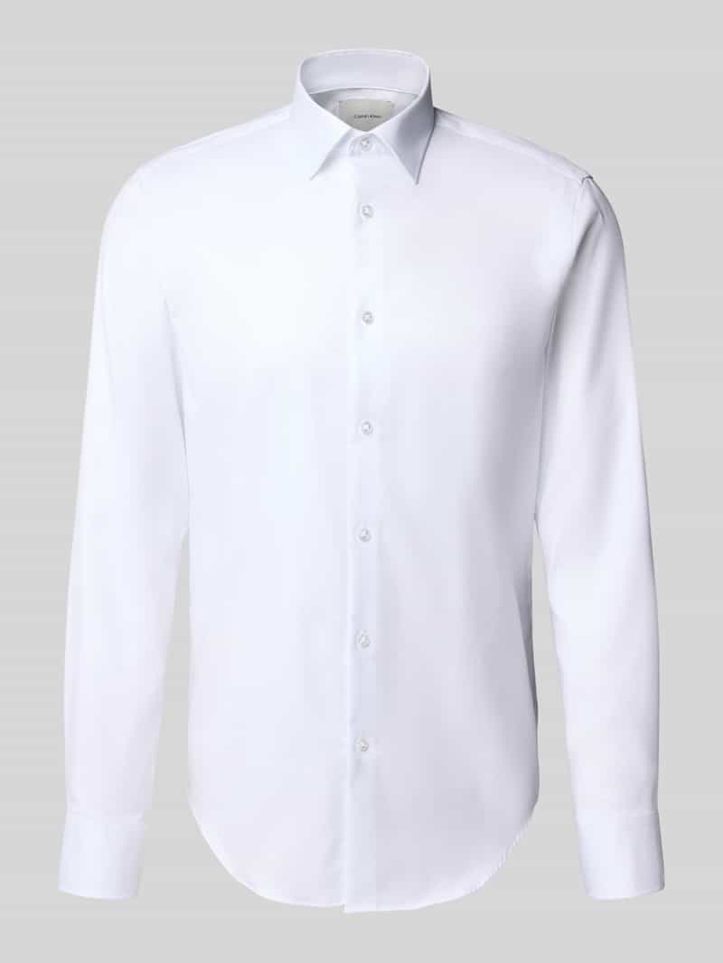 Koszula biznesowa o kroju slim fit z listwą guzikową model ‘Harrison’
