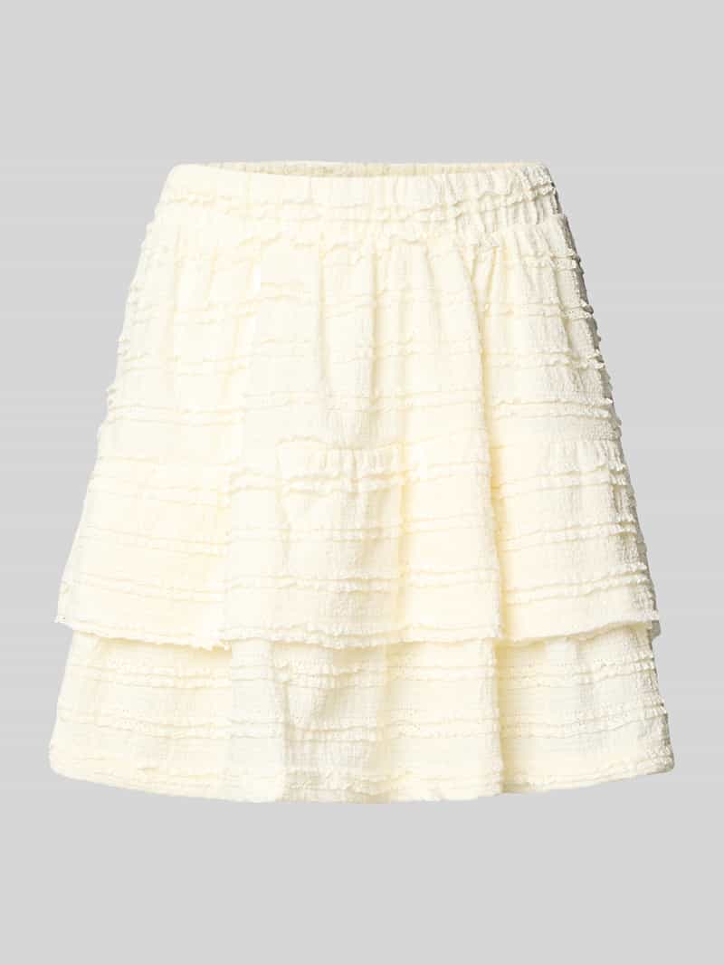Spódnica mini rozkloszowana z falbanami model ‘GAYLE’