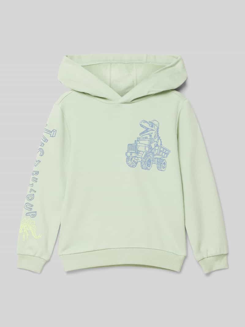 Bluza o kroju regular fit z mieszanki bawełny z nadrukiem z przodu i na rękawach