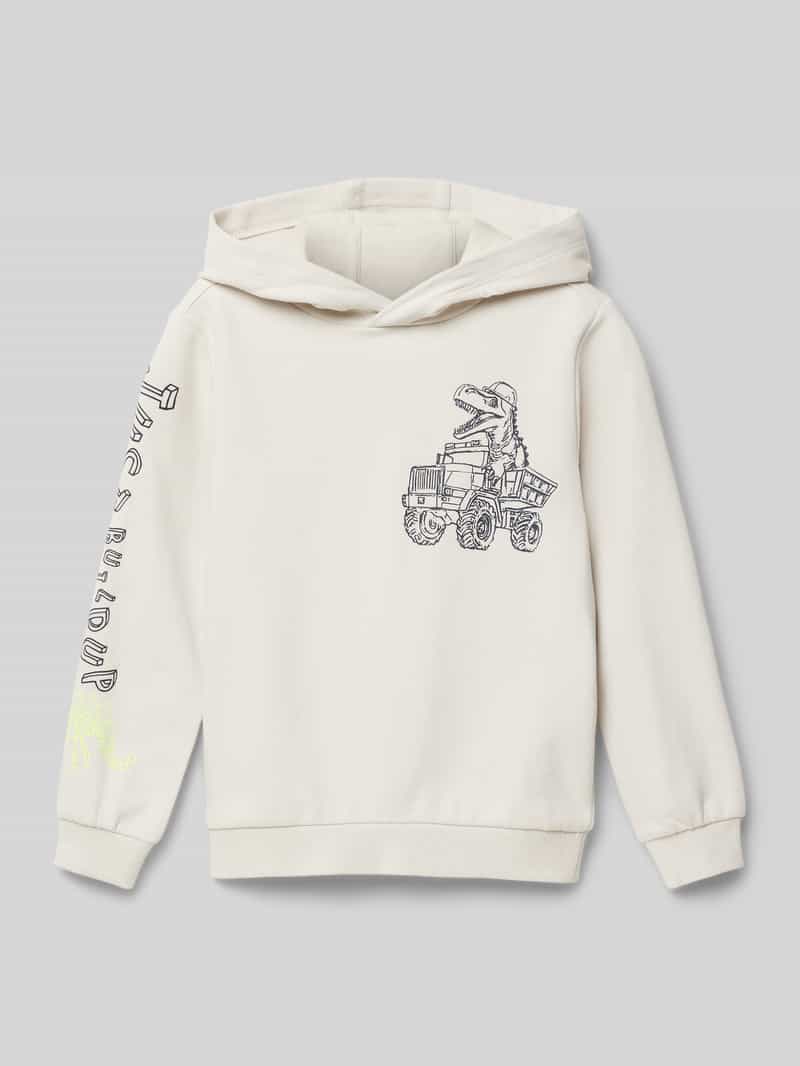 Bluza o kroju regular fit z mieszanki bawełny z nadrukiem z przodu i na rękawach
