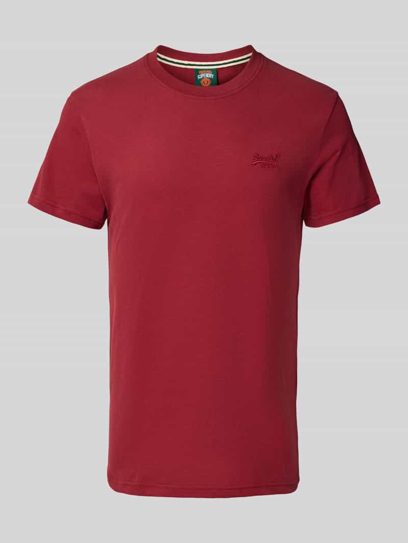 T-shirt z wyhaftowanym logo