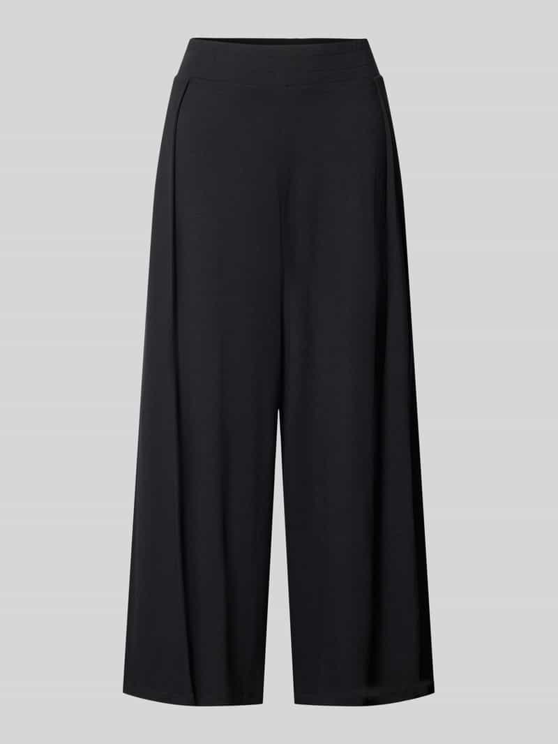 Spodnie szerokie o kroju relaxed fit z mieszanki wiskozy i elastanu